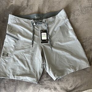 Under Armour Men's Gray Tide Chaser Boardshorts Shorts